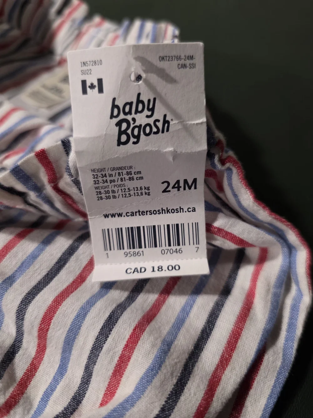 OshKosh Bgosh lightweight striped